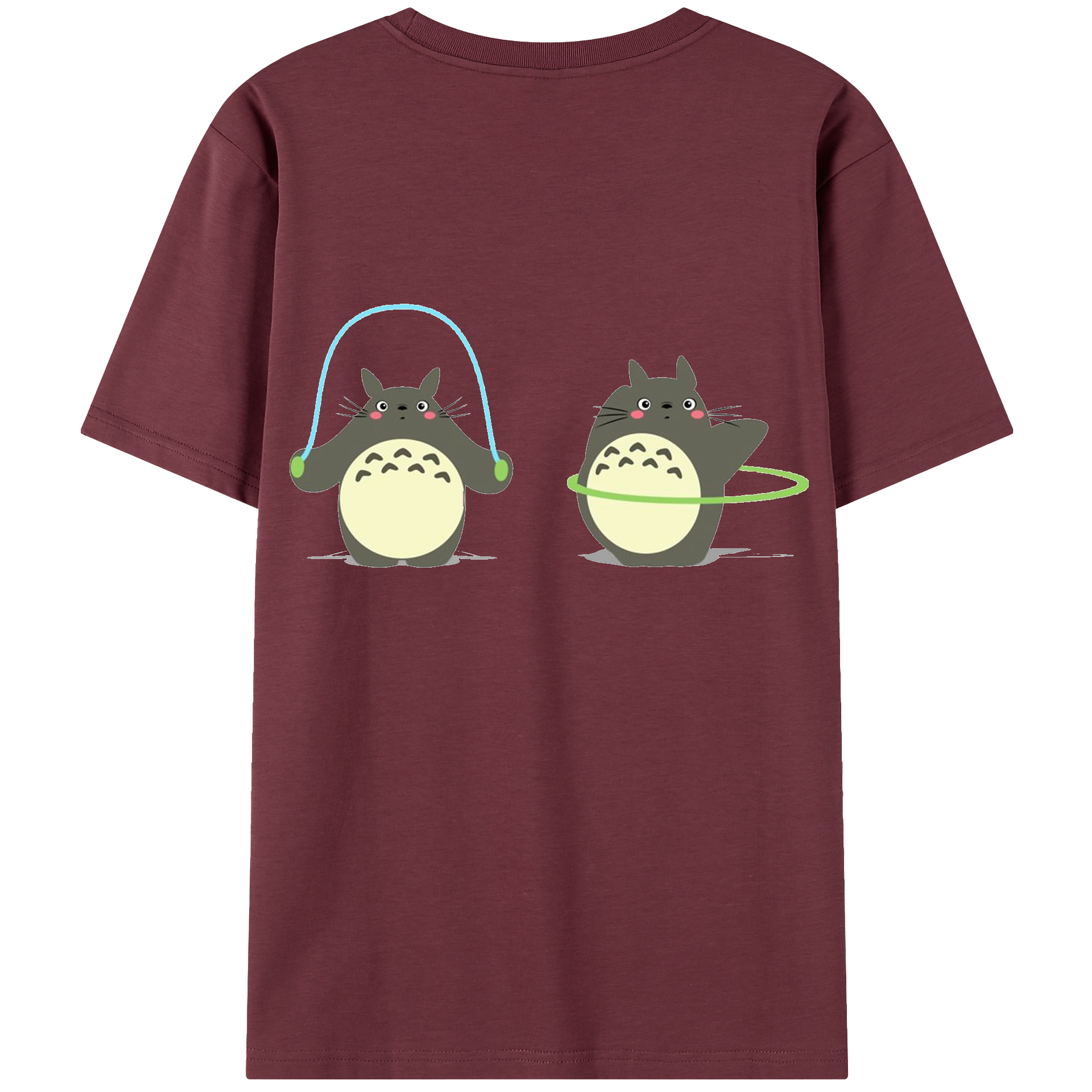（画像用） となりのトトロ 草壁メイ 草壁サツキ My Neighbor Totoro Satsuki Kusakabe Mei Kusakabe 綿100％半袖Tシャツ（背面プリント）